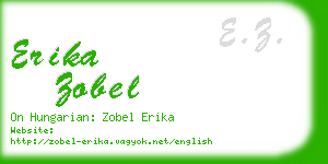 erika zobel business card